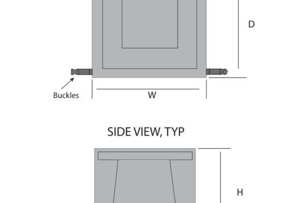 universal fit square fit pit cover