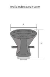 Small Circular Fountain Cover