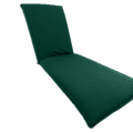 Solid Forest Green Chaise Lounge Knife Chair Cushion