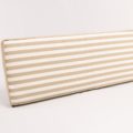 Striped Beige Bench Cushion