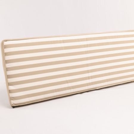 Striped Beige Bench Cushion
