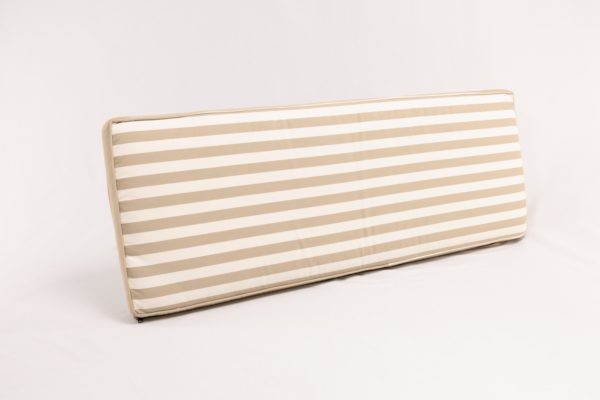 Striped Beige Bench Cushion