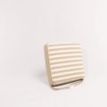 Striped Beige Chair Cushion