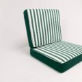 Striped Green Box Set Cushions