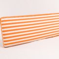 Striped Orange Bench Cushion