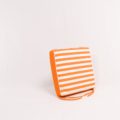 Striped Orange Chair Cushion